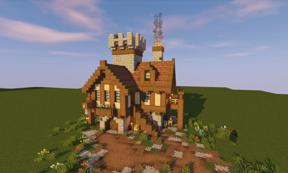 Minecraft Medieval Roof