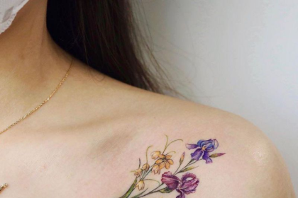 birth flower for june tattoo
